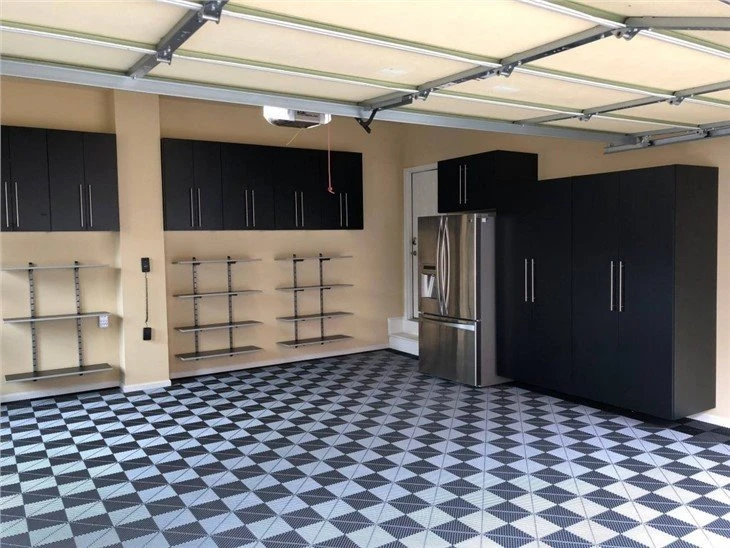 Drain garage flooring